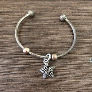 vintage sliver Star cuff bracelet
